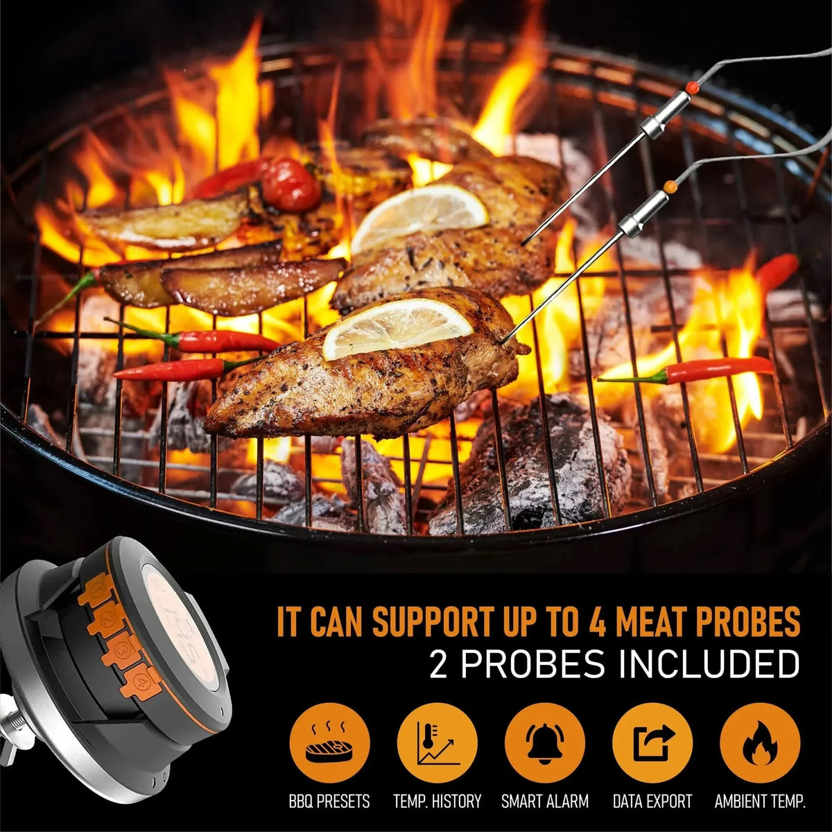 Wireless Meat Thermometer for BBQ & Grill