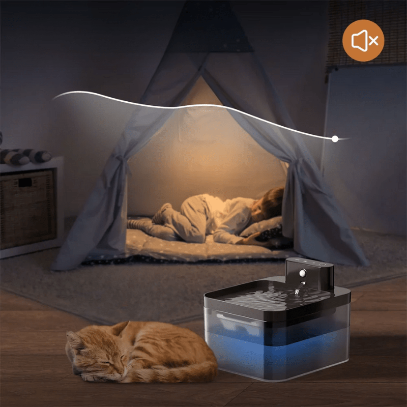 Wireless Motion-Sensor Cat Water Fountain