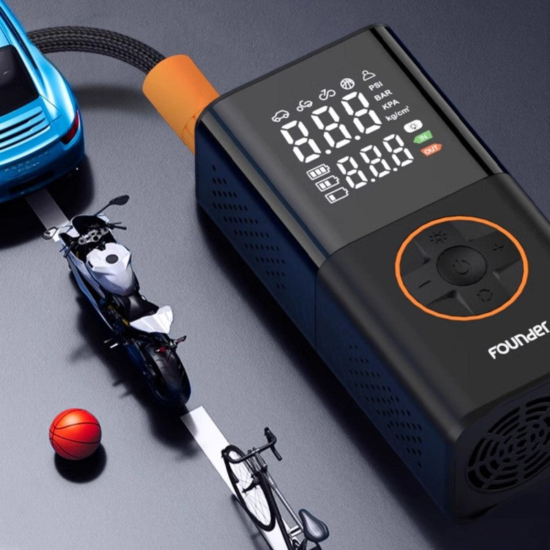Wireless Portable Tire Inflator with Pressure Monitoring