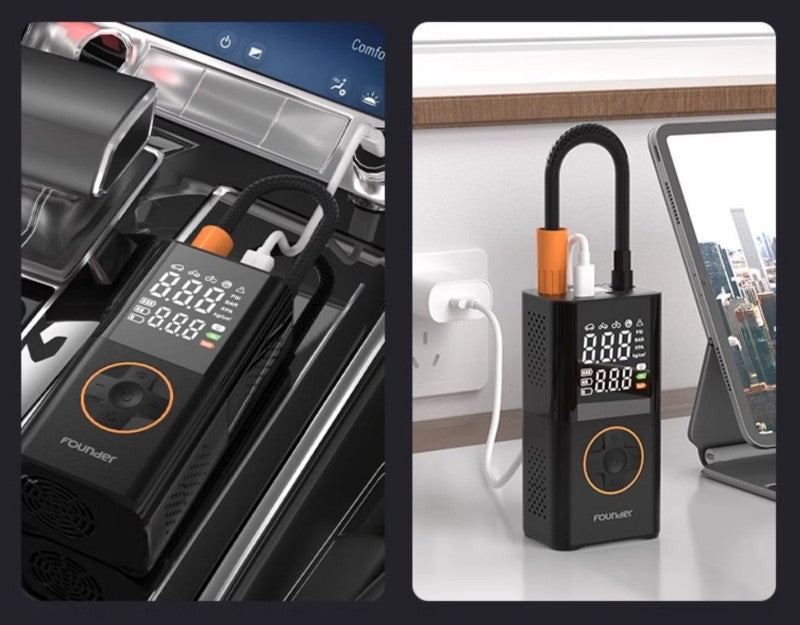 Wireless Portable Tire Inflator with Pressure Monitoring