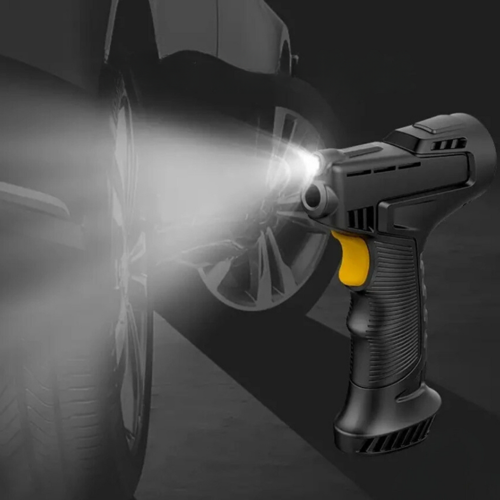Wireless Tire Inflator with Digital Display and LED Light
