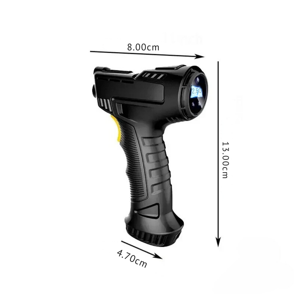 Wireless Tire Inflator with Digital Display and LED Light