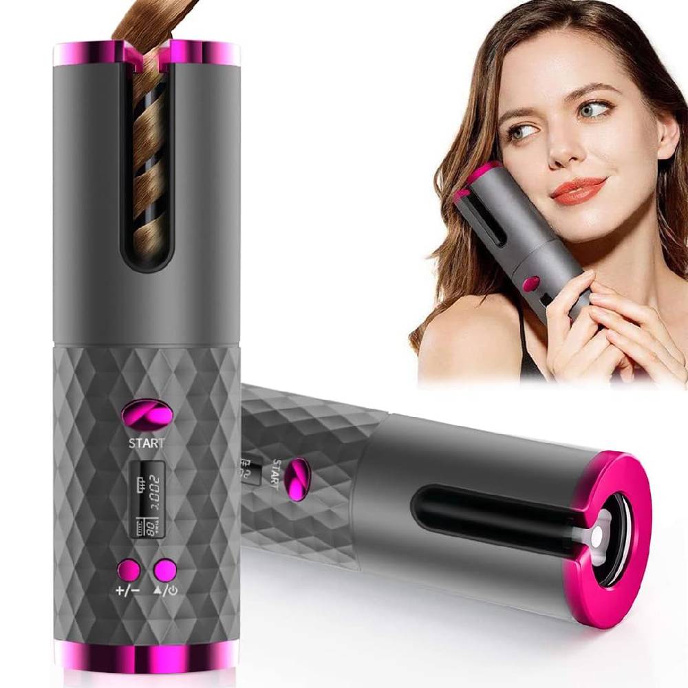 Wireless Tourmaline Ceramic Automatic Hair Curler