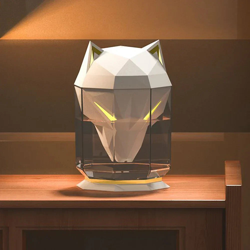 Wolf Head Aromatherapy Humidifier Night Light