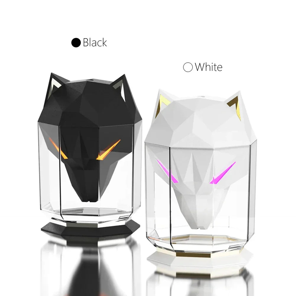 Wolf Head Aromatherapy Humidifier Night Light