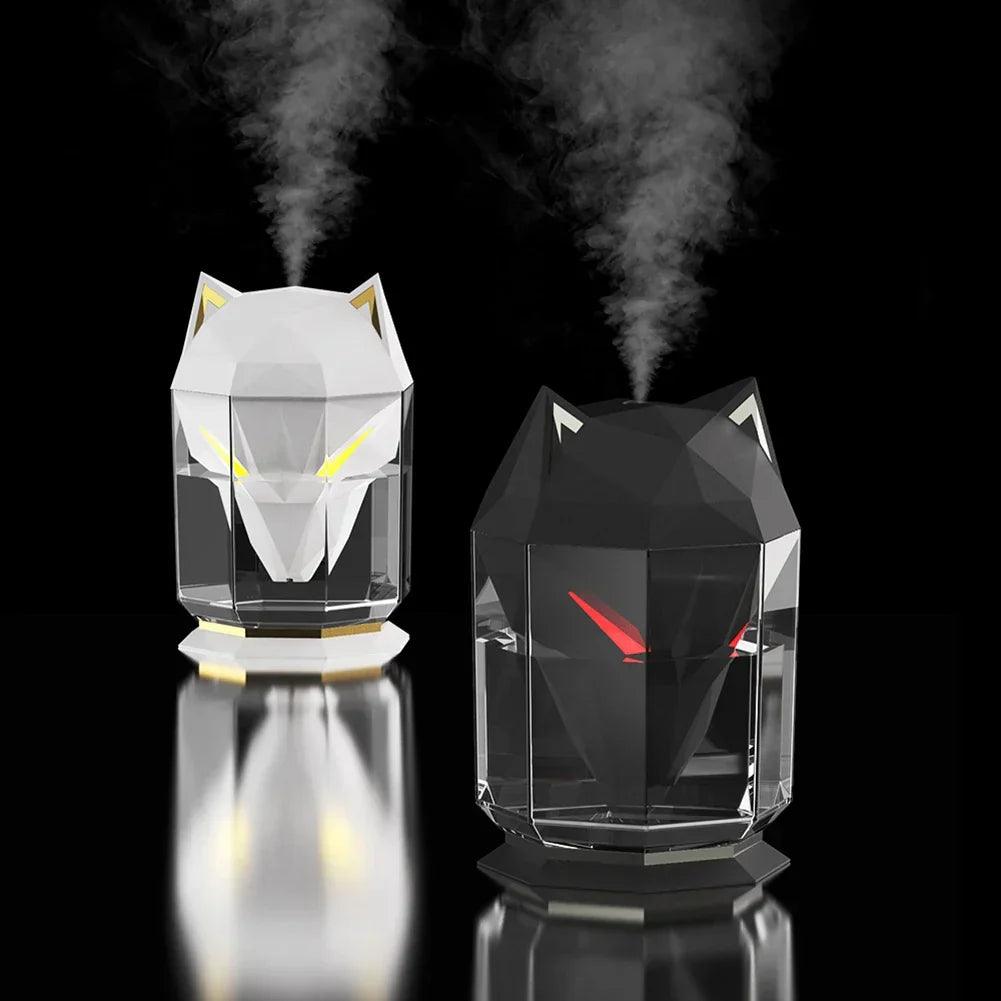 Wolf Head Aromatherapy Humidifier Night Light