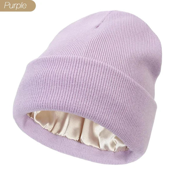 Women's Anti-Static Beanie Hat – Frizz-Free Hair Protection