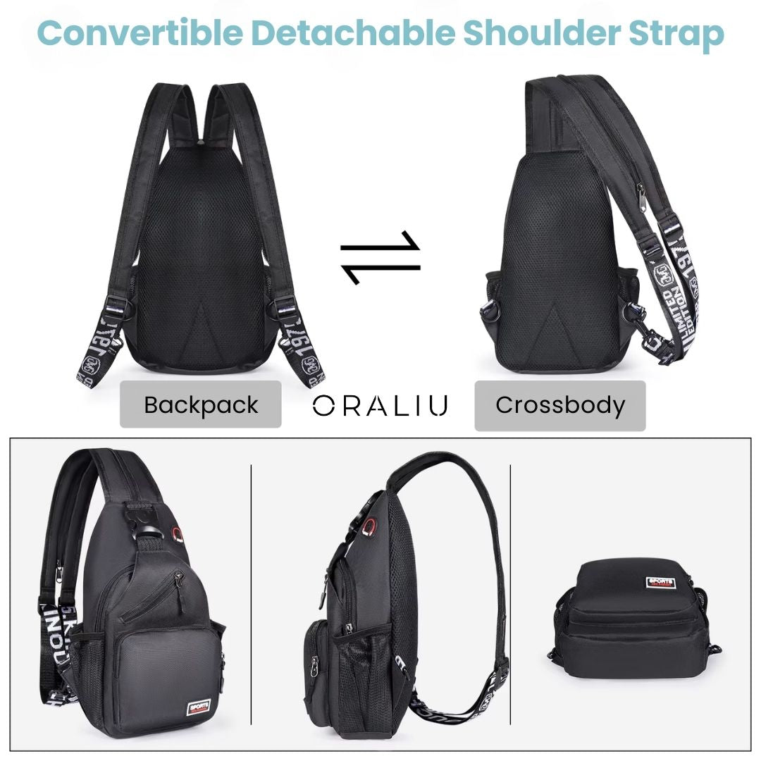Women's Convertible Crossbody Bag – Multi-Wear Canvas Bag for Travel & Everyday