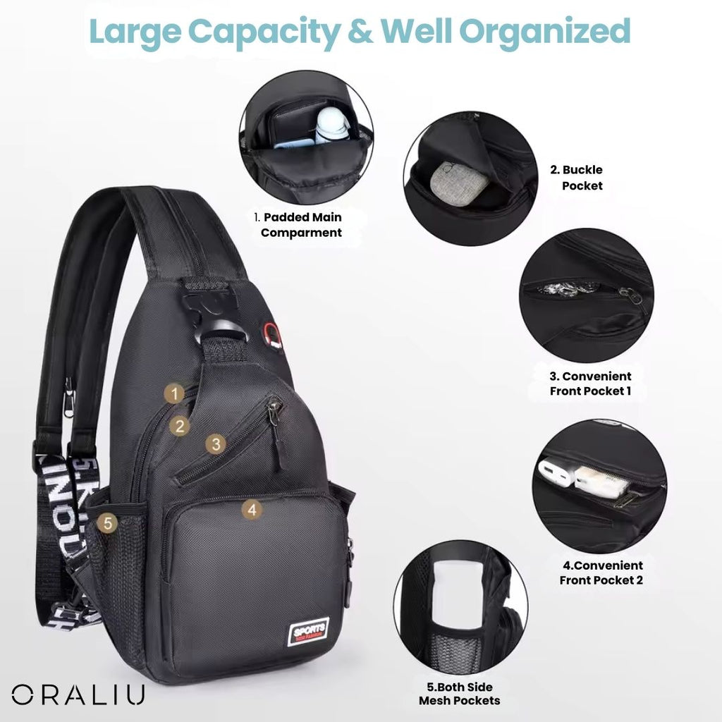 Women's Convertible Crossbody Bag – Multi-Wear Canvas Bag for Travel & Everyday
