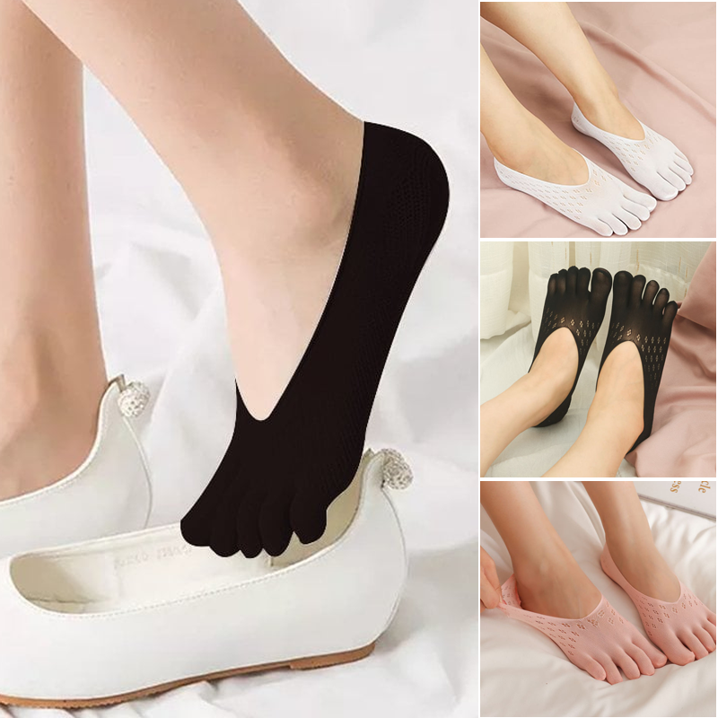 Women's Five-Toe No-Show Socks