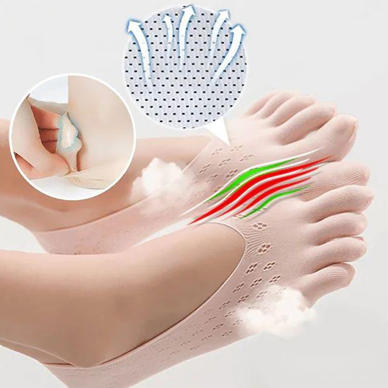 Women's Five-Toe No-Show Socks