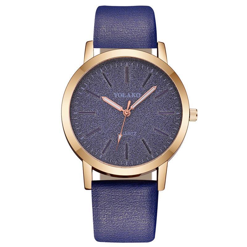 Women's Geneva Faux Leather Analog Quartz Watch