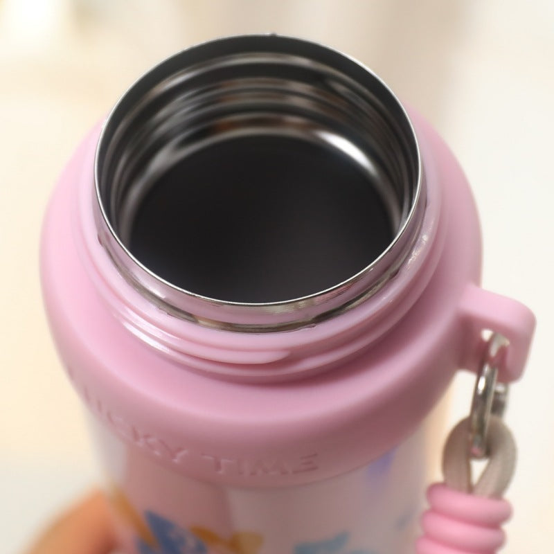 Women's Insulated Water Bottle with Cheerful Animal Design