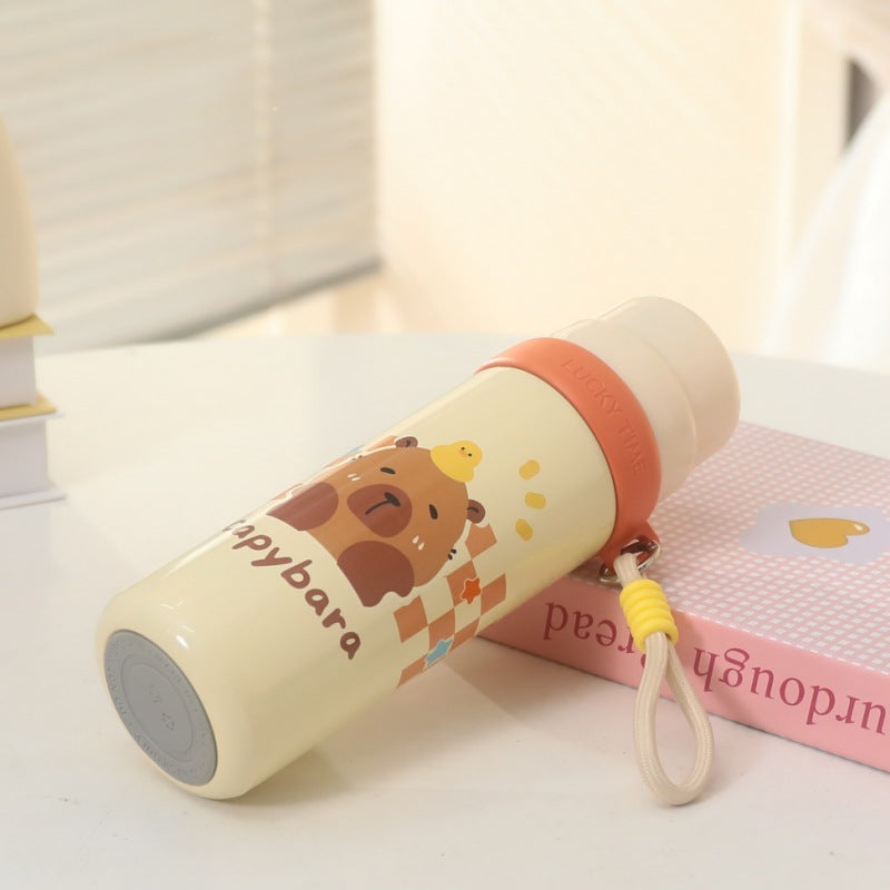 Women's Insulated Water Bottle with Cheerful Animal Design