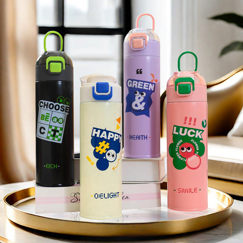 Women's Insulated Water Bottle with Flip Lid