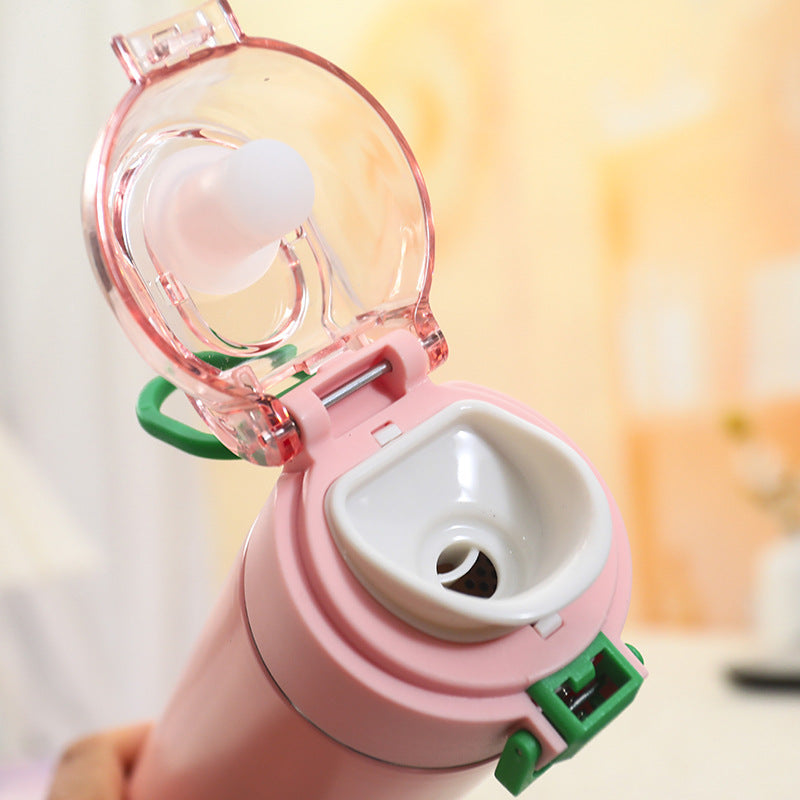 Women's Insulated Water Bottle with Flip Lid