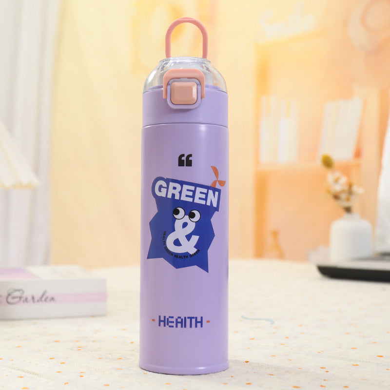 Women's Insulated Water Bottle with Flip Lid