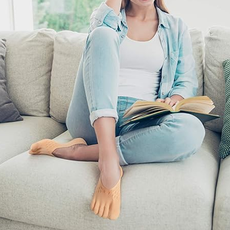 Women's No-Show Toe Separator Socks