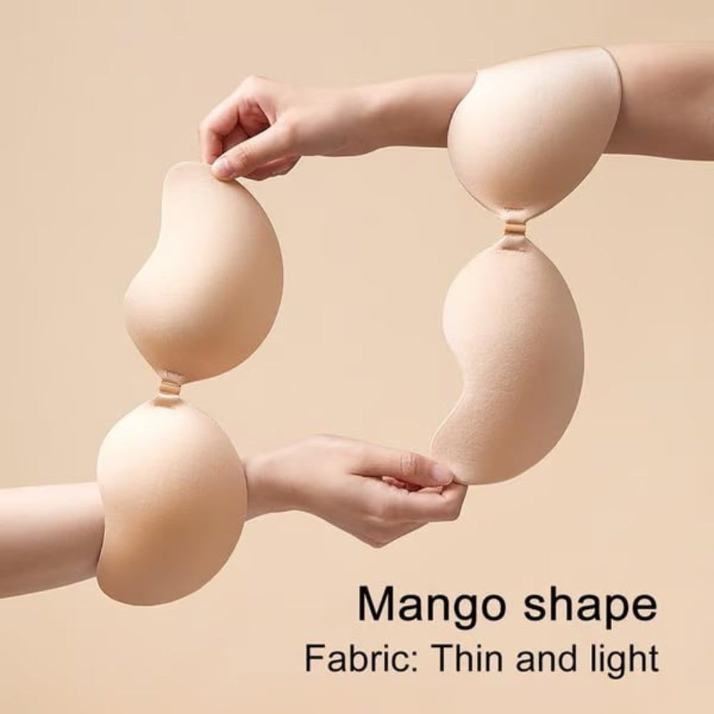 Women's Strapless Invisible Push Up Bra – Backless Adhesive Seamless