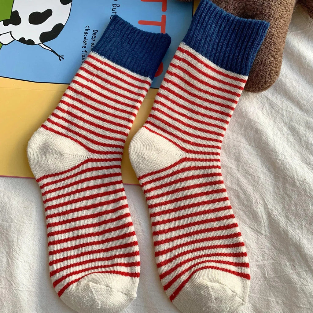 Women's Wool Socks – Thick & Warm Ribbed Design for Fall & Winter