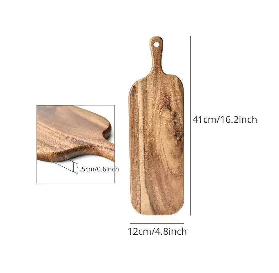 Wooden Cutting Board with Handle – Ergonomic Kitchen Board