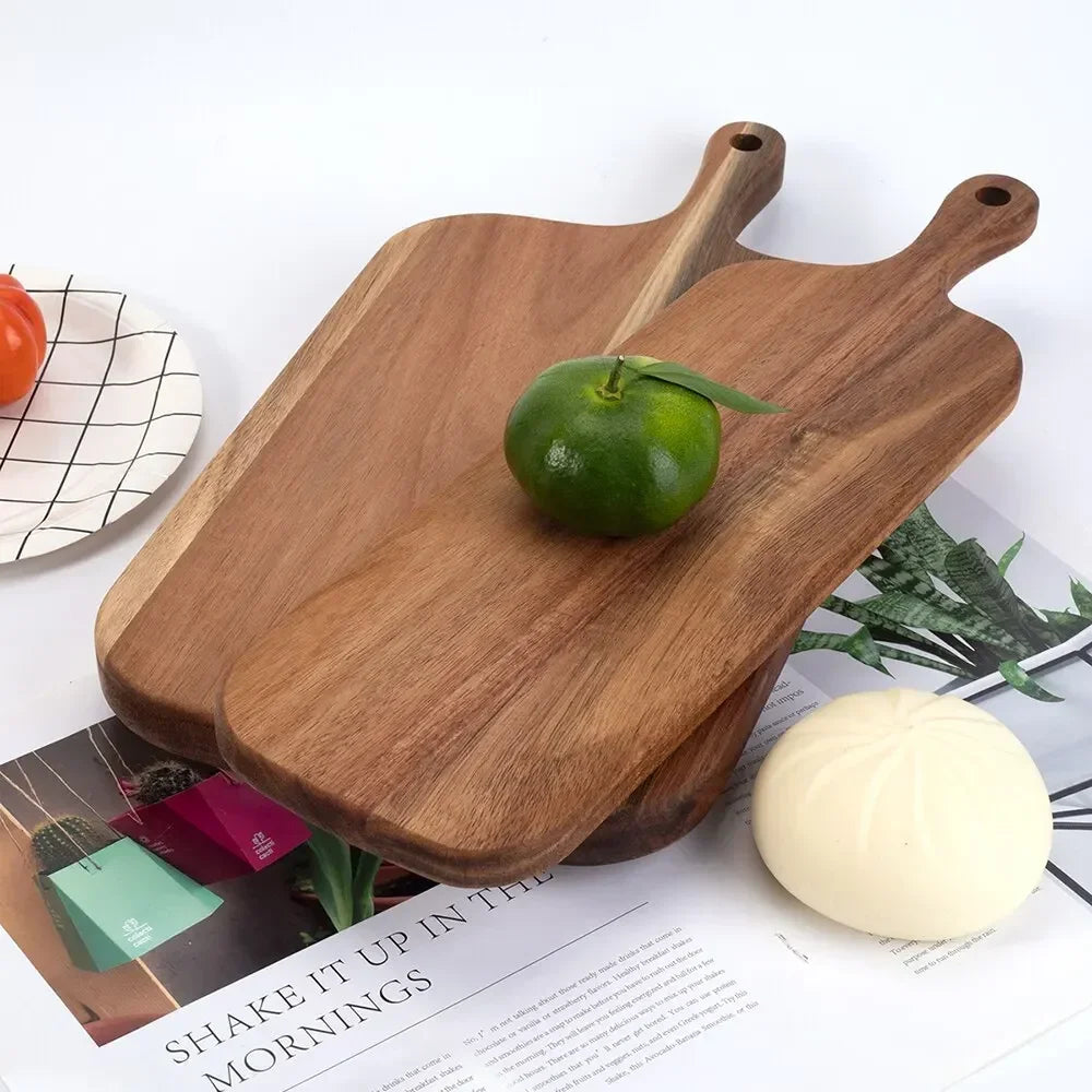 Wooden Cutting Board with Handle – Ergonomic Kitchen Board