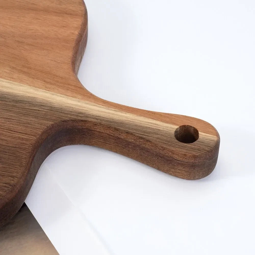 Wooden Cutting Board with Handle – Ergonomic Kitchen Board