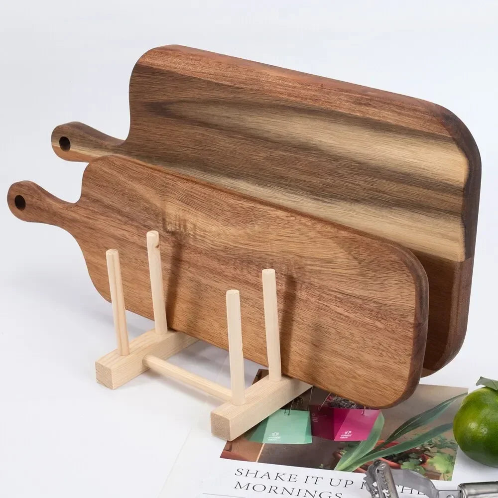 Wooden Cutting Board with Handle – Ergonomic Kitchen Board