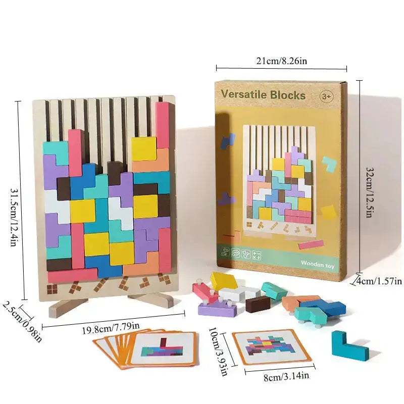 Wooden Stacking Game for Focus and Fine Motor Skills