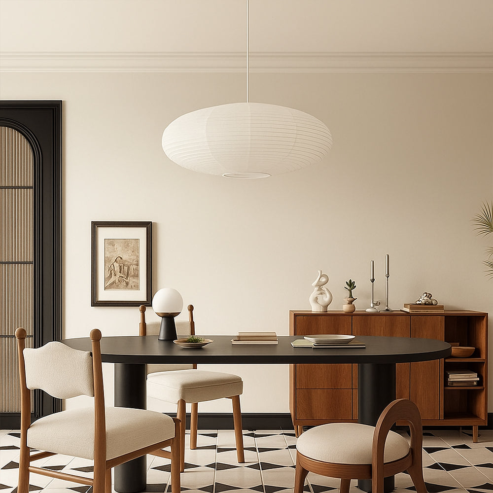 Wysalune | Japanese Wabi-Sabi Cotton Paper Pendant Light