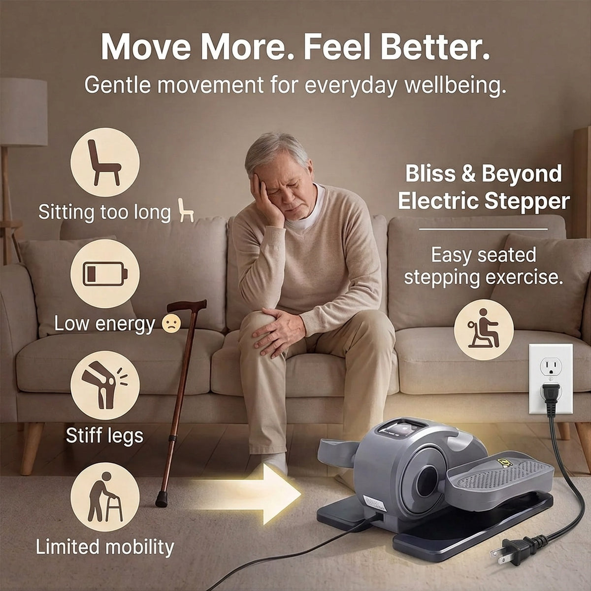 Your Legs Deserve to Feel Strong & Alive Again | Electric Stepper