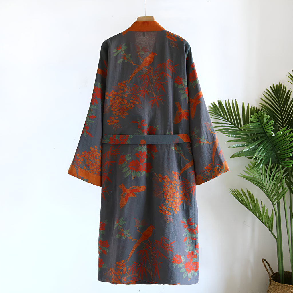 Zeric | Premium Cotton Bathrobe with Pockets and Adjustable Waist