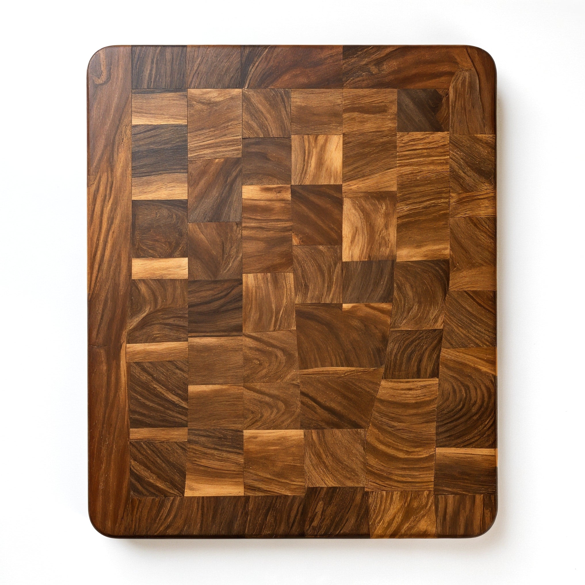 Shopaverly Walnut Premium Butcher Block — strict top-down view showing full top face and wood grain pattern