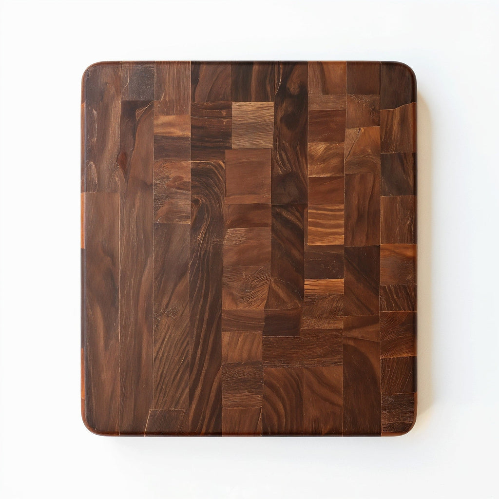 Shopaverly Wenge Rich Butcher Block — top-down view showing full end-grain pattern