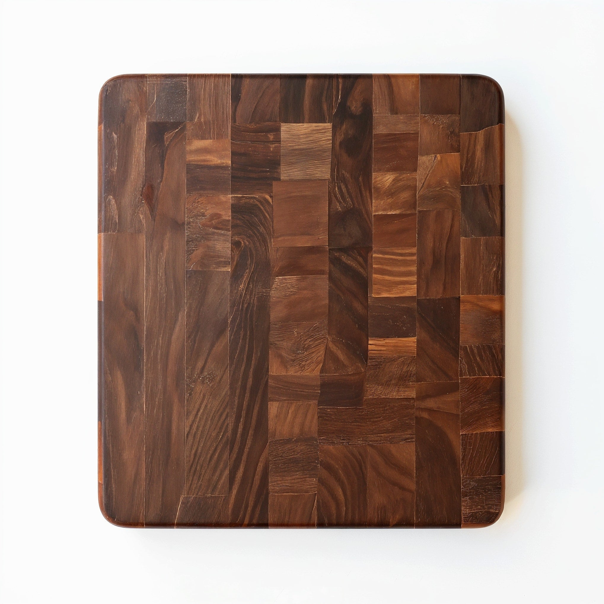 Shopaverly Wenge Rich Butcher Block — top-down view showing full end-grain pattern