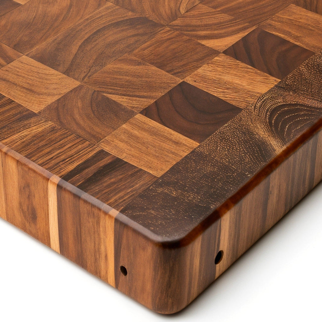 Shopaverly Rosewood Premium Butcher Block — close view of front edge and thickness profile