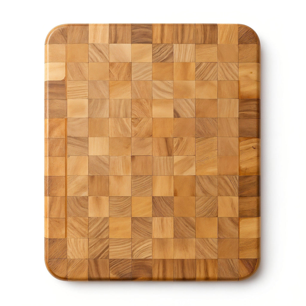 Shopaverly Beech Butcher Block — top-down view showing full flat face and wood grain