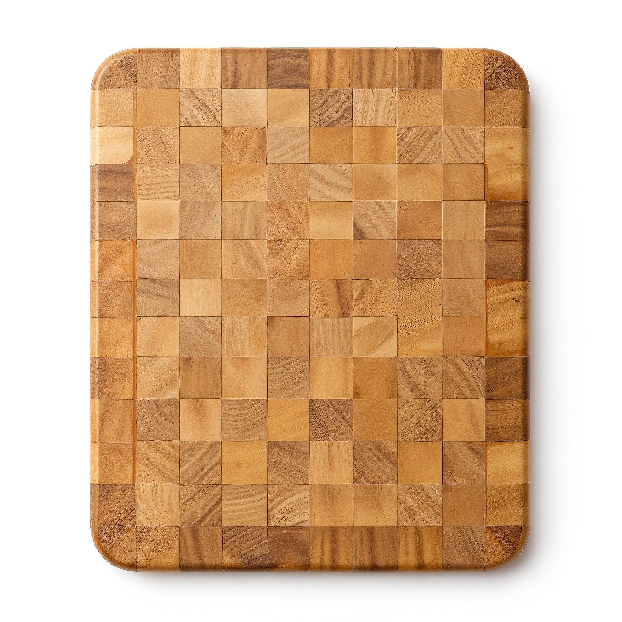 Shopaverly Beech Butcher Block — top-down view showing full flat face and wood grain
