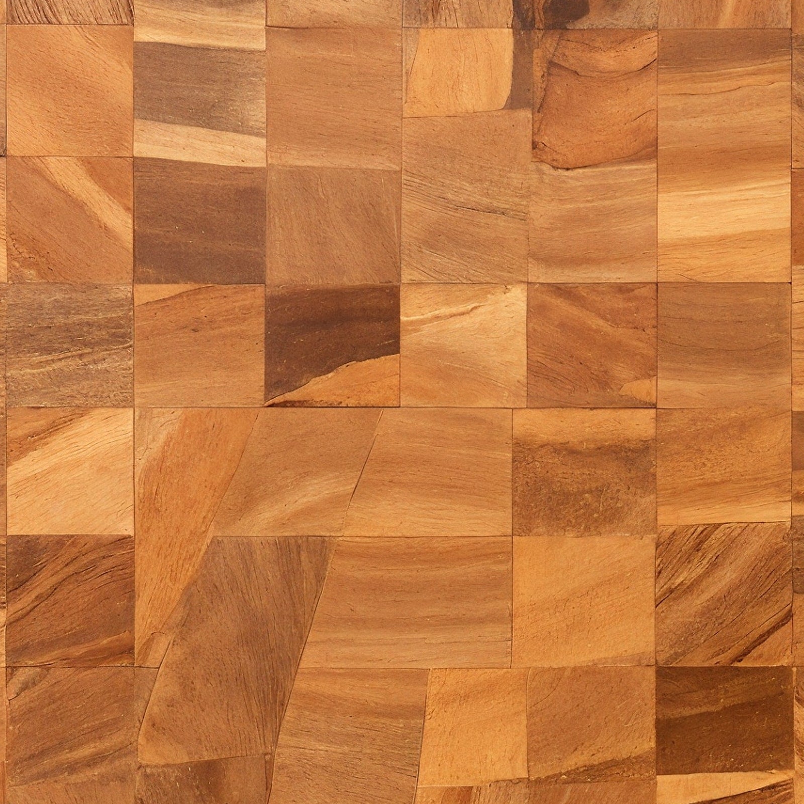 Shopaverly Teak Small Butcher Block — extreme macro close-up of end-grain surface detail